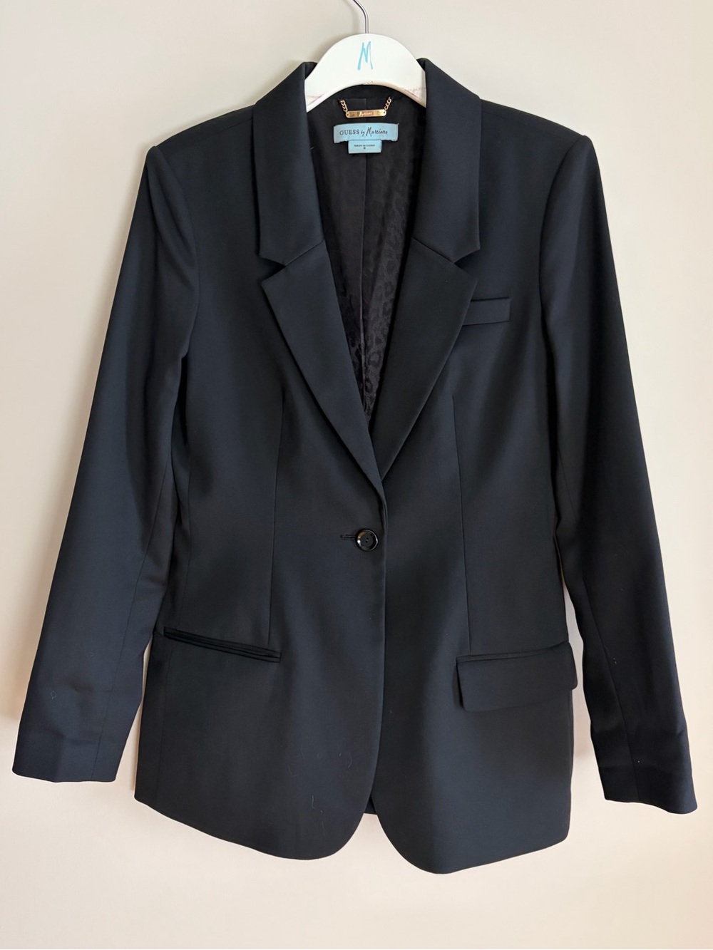 Guess by Marciano size 8 long black blazer